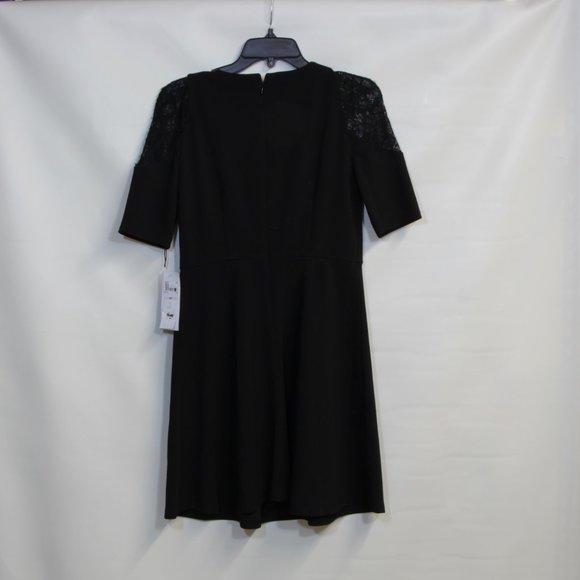 London Style Collection Petites Lace Shoulder Short Sleeve Midi Size 6P - Picture 6 of 6